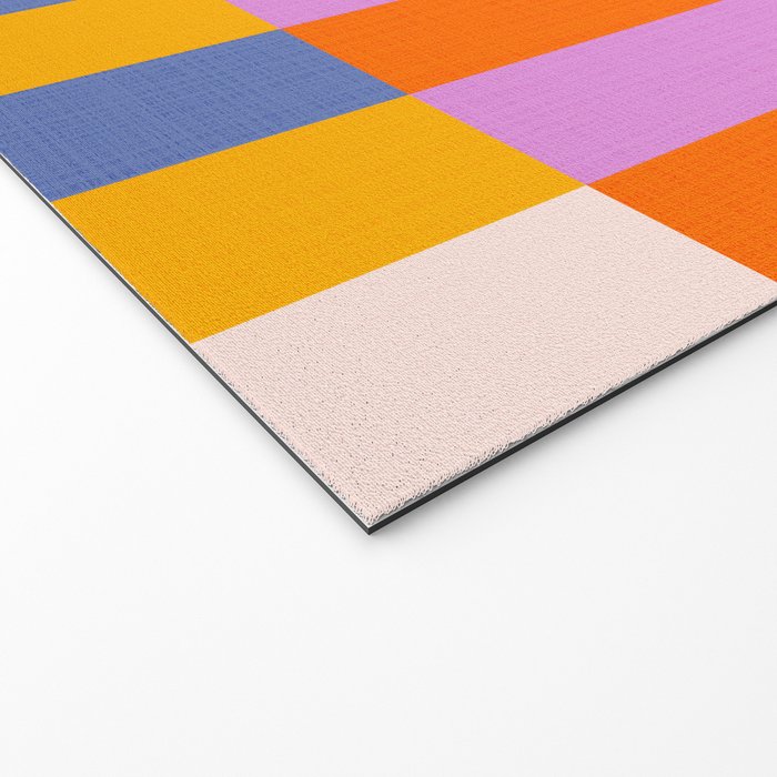 Retro Colourful Bauhaus Pattern Welcome Mat Gallery Image 2