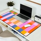 Retro Colourful Bauhaus Pattern Desk Mat Gallery Image 2