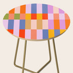 Retro Colourful Bauhaus Pattern Side Table Gallery Image 2