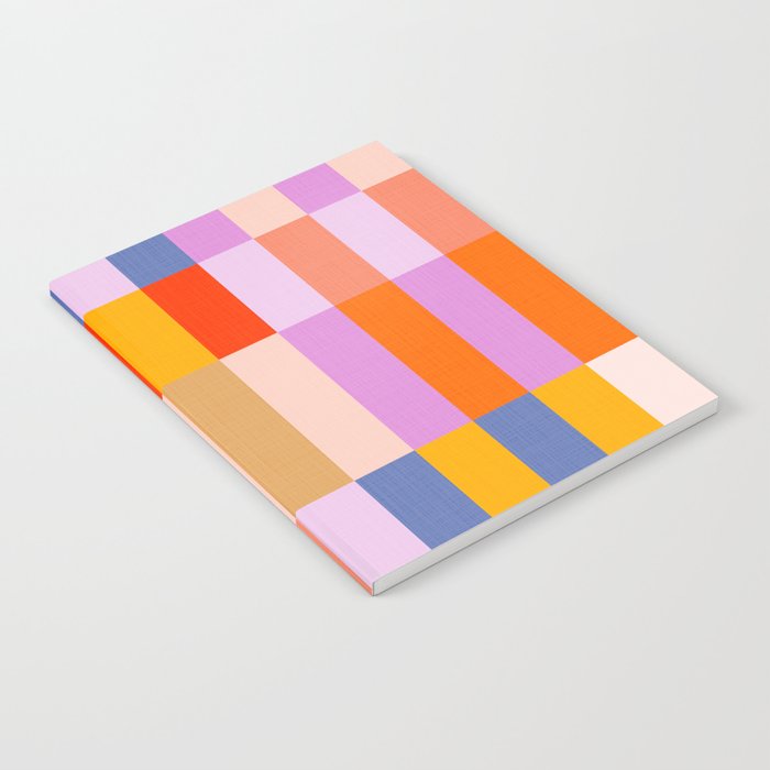 Retro Colourful Bauhaus Pattern Notebook Gallery Image 1