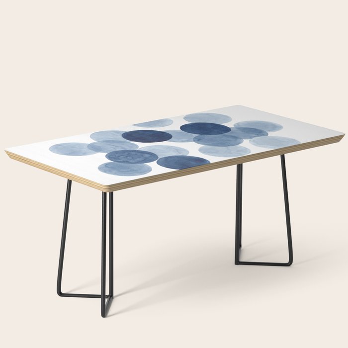 Indigo Ombre Circles Coffee Table Gallery Image 1