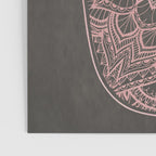 golden hamsa fatma hand and mandala on classic blue Poster Gallery Image 3