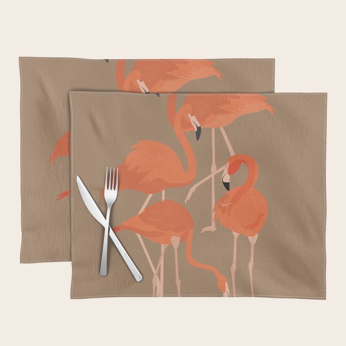 Graceful Flamingos 2 Placemat Gallery Image 1