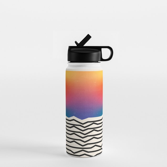 Vintage California Waves Water Bottle Gallery Image 1
