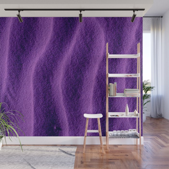 Sand Ripples - Purple Wall Mural