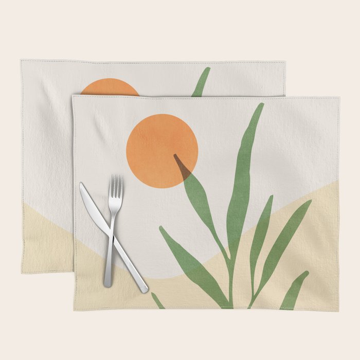 Earth and Sky Abstract Landscape Placemat Gallery Image 1