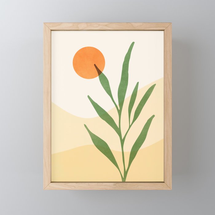 Earth and Sky Abstract Landscape Mini Art Print Gallery Image 1