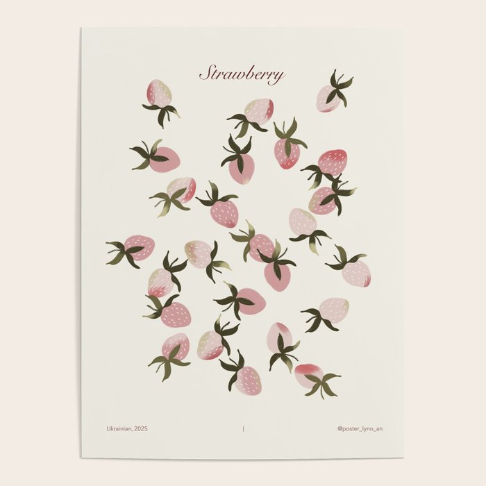 delicate strawberries Poster Gallery Image 4