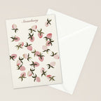 delicate strawberries Stationery Card Gallery Image 2