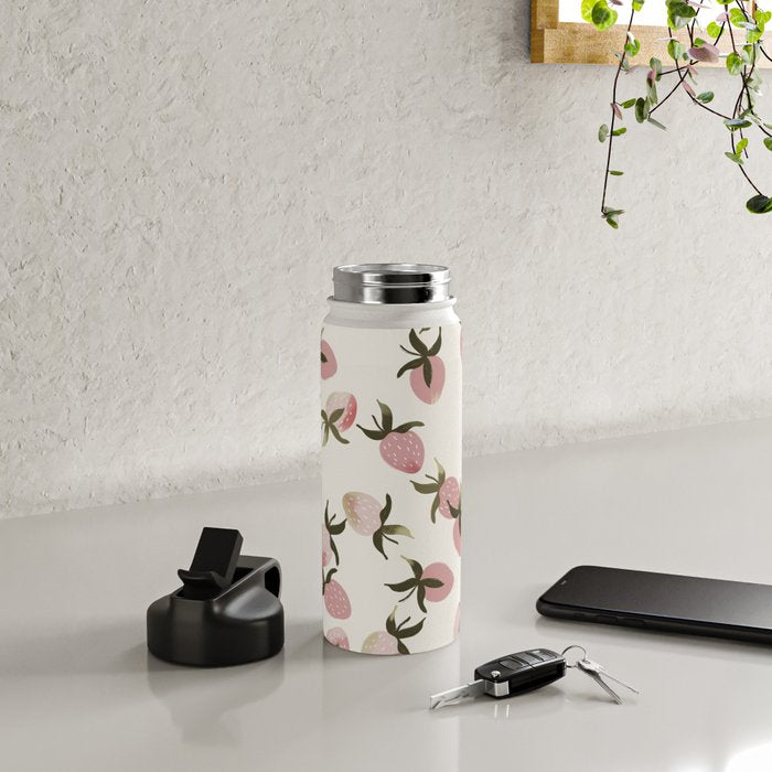 delicate strawberries Water Bottle Gallery Image 4