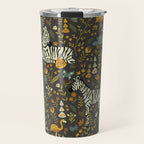 Zebras in Wild Fall Garden Travel Mug Gallery Image 1