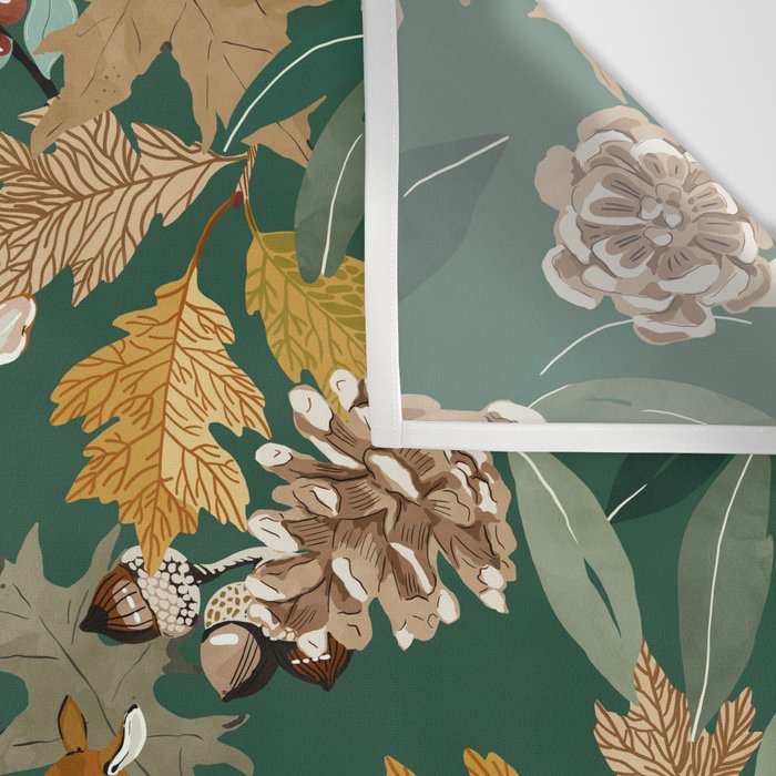 Deer in the autumn nature 22 Wall Tapestry Gallery Image 3