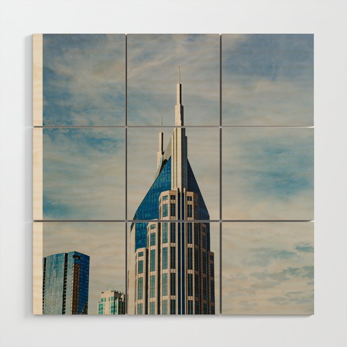 Nashville Skyline Wood Wall Art Gallery Image 1