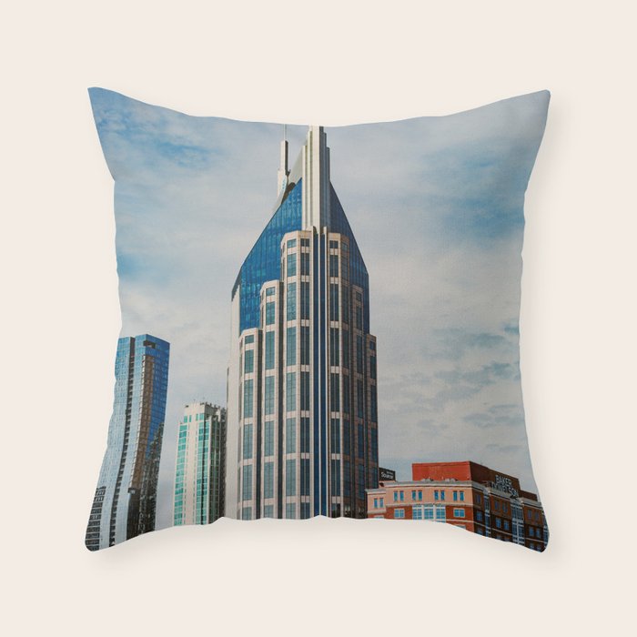 Nashville Skyline Throw Pillow Gallery Image 6