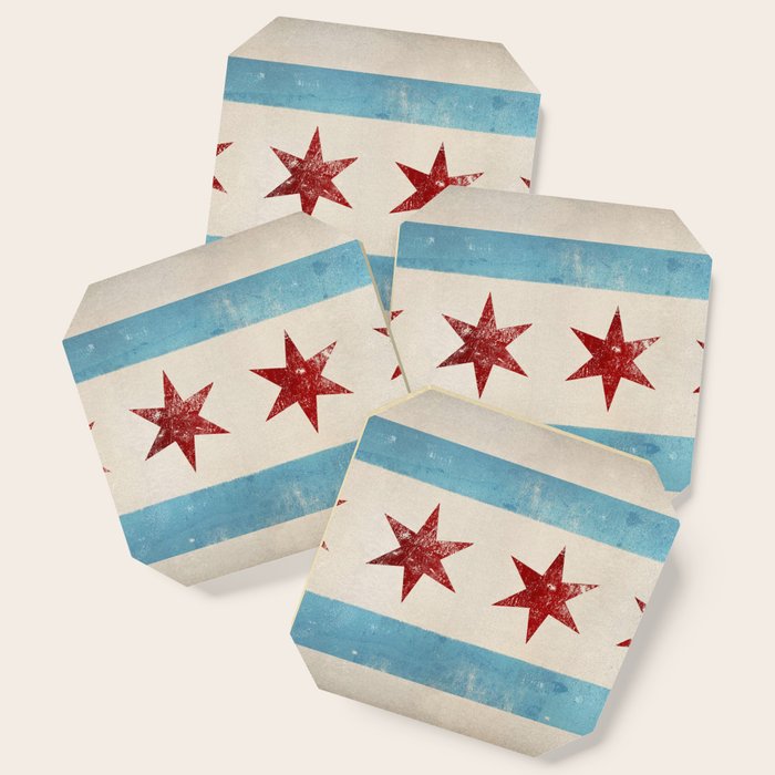 Chicago Flag Coaster Gallery Image 1