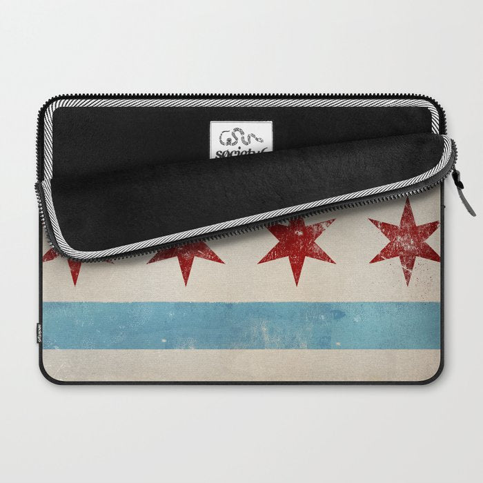 Chicago Flag Laptop Sleeve Gallery Image 2