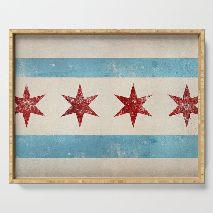 Chicago Flag Serving Tray Gallery Image 1