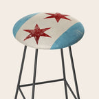 Chicago Flag Stool Gallery Image 2