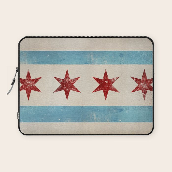 Chicago Flag Laptop Sleeve Gallery Image 1