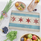 Chicago Flag Cutting Board Gallery Image 2