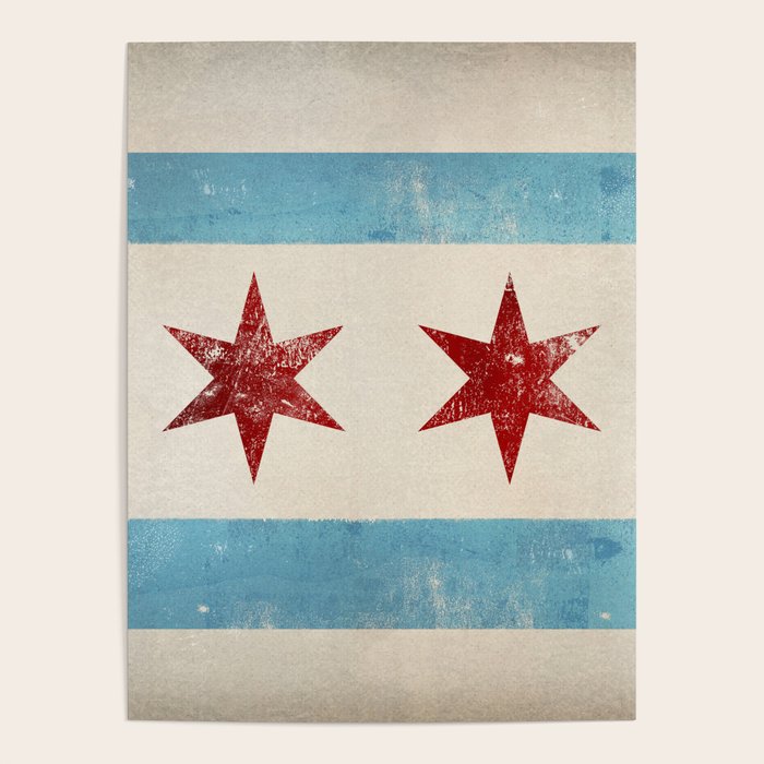 Chicago Flag Poster Gallery Image 4