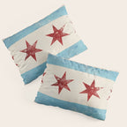Chicago Flag Pillow Sham Gallery Image 3