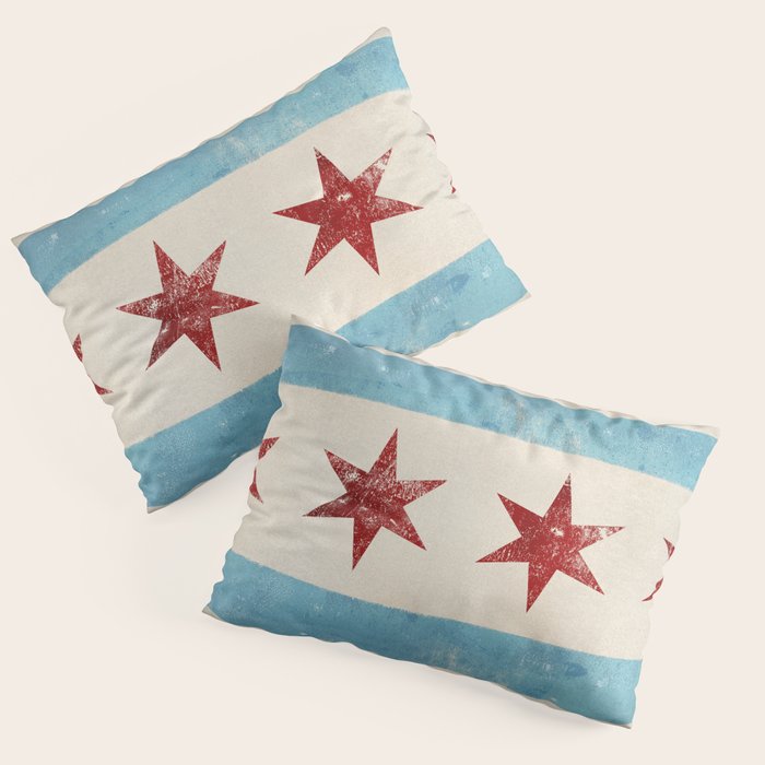 Chicago Flag Pillow Sham Gallery Image 3