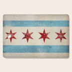 Chicago Flag Cutting Board Gallery Image 1