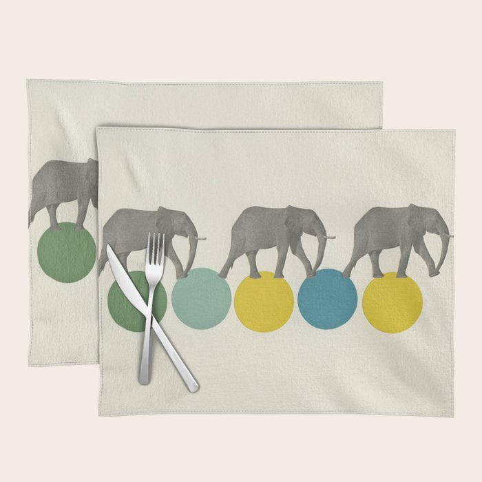 Travelling Elephants Placemat Gallery Image 1