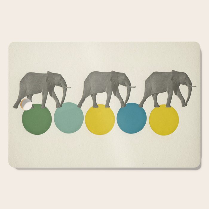 Travelling Elephants Cutting Board Gallery Image 1