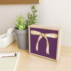 Bows & Ribbons Pattern XXXV Dark Purple Mini Art Print Gallery Image 2
