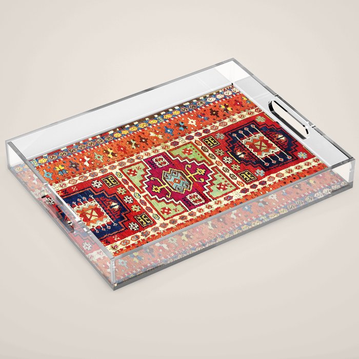 Erzincan  Antique Turkish Rug Print Acrylic Tray Gallery Image 1