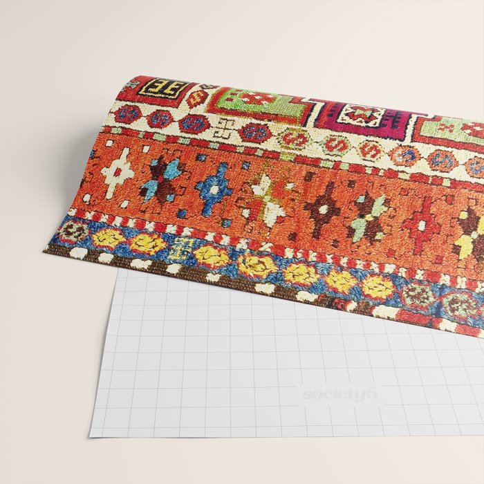 Erzincan  Antique Turkish Rug Print Wrapping Paper Gallery Image 2