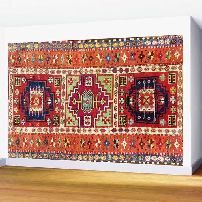 Erzincan  Antique Turkish Rug Print Wall Mural Gallery Image 2