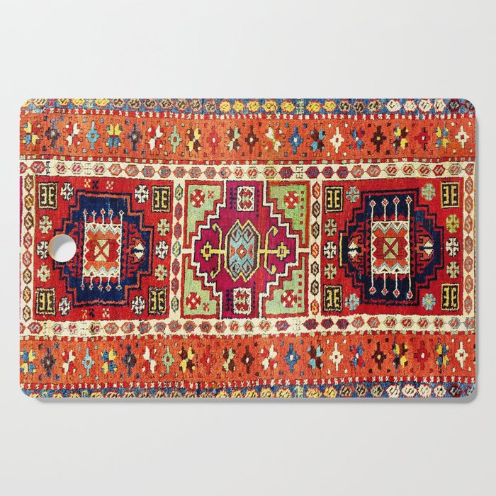 Erzincan  Antique Turkish Rug Print Cutting Board Gallery Image 1