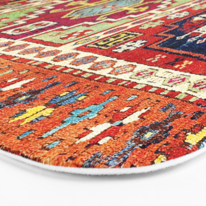 Erzincan  Antique Turkish Rug Print Bath Mat Gallery Image 3