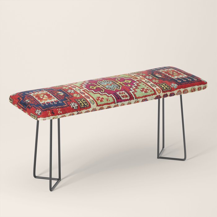 Erzincan  Antique Turkish Rug Print Bench Gallery Image 1