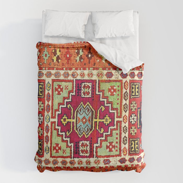 Erzincan  Antique Turkish Rug Print Comforter Gallery Image 6