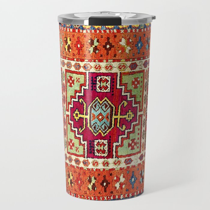 Erzincan  Antique Turkish Rug Print Travel Mug Gallery Image 1