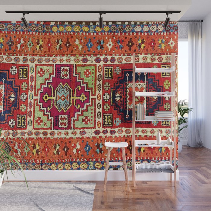 Erzincan  Antique Turkish Rug Print Wall Mural Gallery Image 1