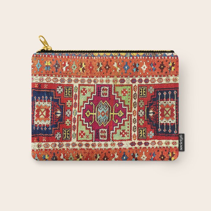 Erzincan  Antique Turkish Rug Print Carry All Pouch Gallery Image 1