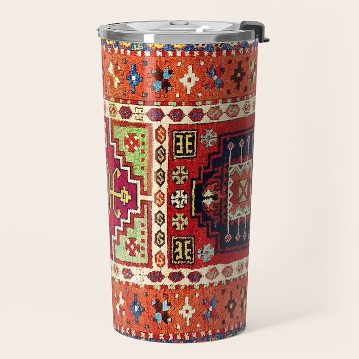 Erzincan  Antique Turkish Rug Print Travel Mug Gallery Image 2