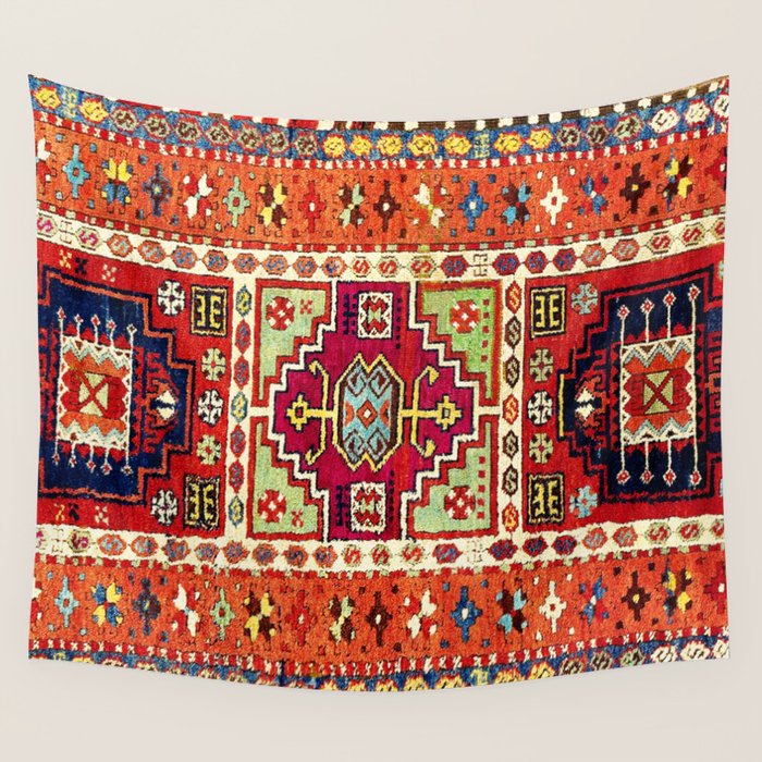 Erzincan  Antique Turkish Rug Print Wall Tapestry Gallery Image 1