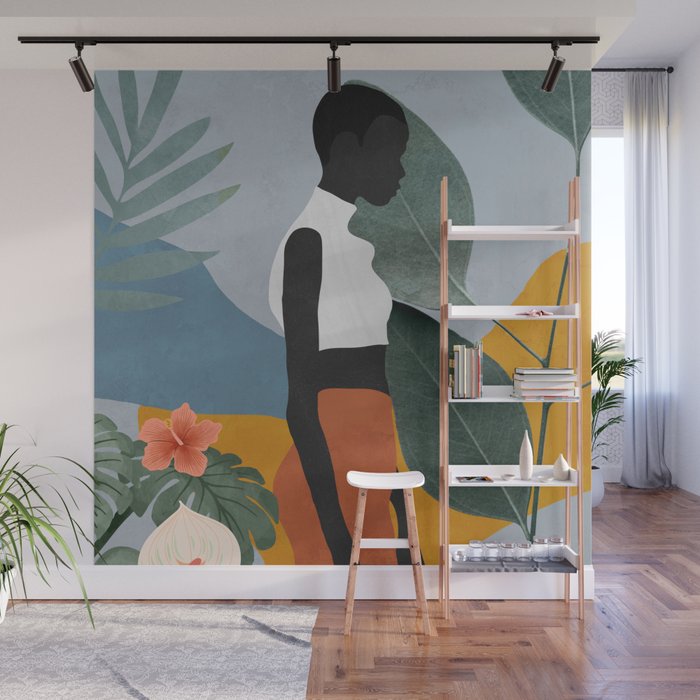 Tropical Girl 5 Wall Mural Gallery Image 1