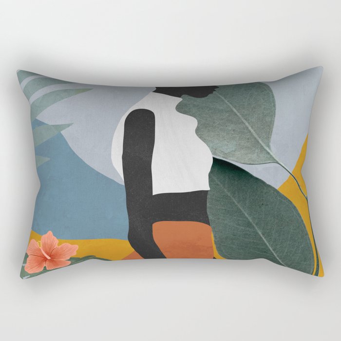 Tropical Girl 5 Rectangular Pillow Gallery Image 1
