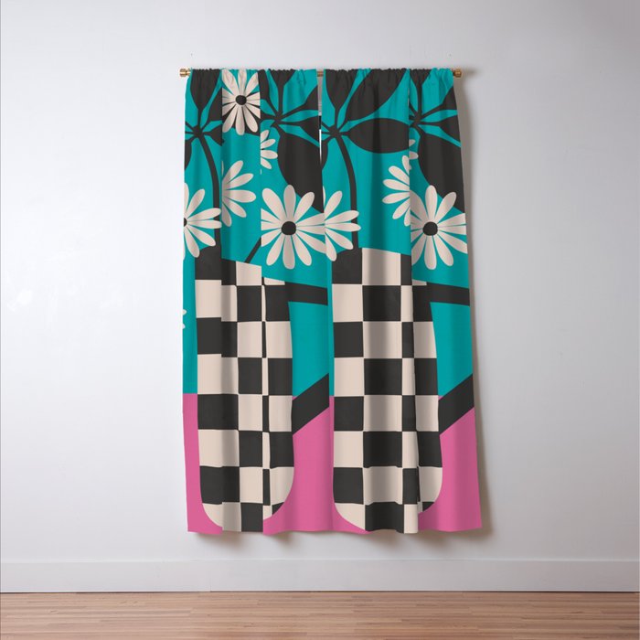 Daisy Daydreams 2 Window Curtain Gallery Image 3