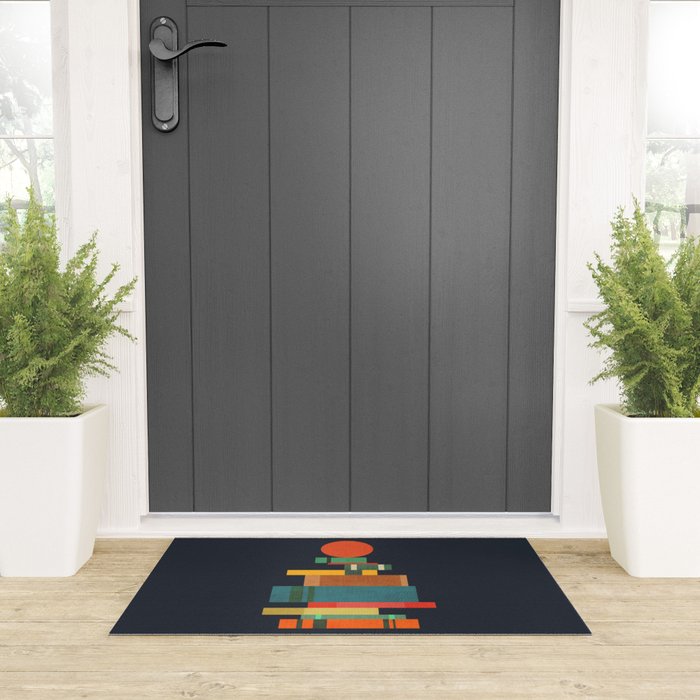 Book stack with a ball Welcome Mat Gallery Image 3
