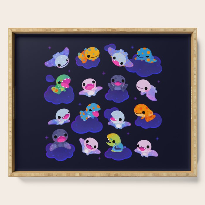 Anurognathus in the night sky Serving Tray Gallery Image 1