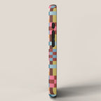 Woven Checks and Stripes Multicolored iPhone Case Gallery Image 2