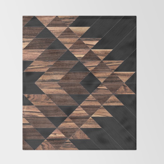 Urban Tribal Pattern No.11 - Aztec - Wood Throw Blanket Gallery Image 2